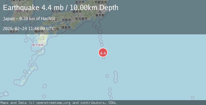 Map of IZU ISLANDS, JAPAN REGION