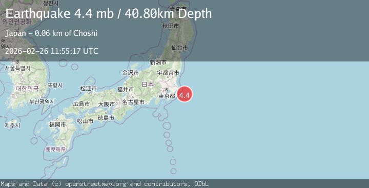 Map of NEAR EAST COAST OF HONSHU, JAPAN