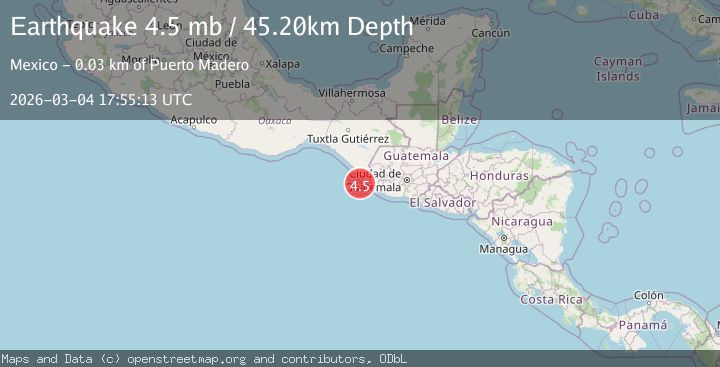 Map of OFFSHORE CHIAPAS, MEXICO
