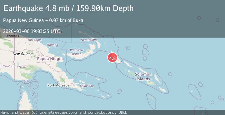 Map of BOUGAINVILLE REGION, P.N.G.
