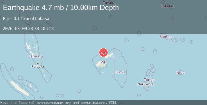Map of FIJI