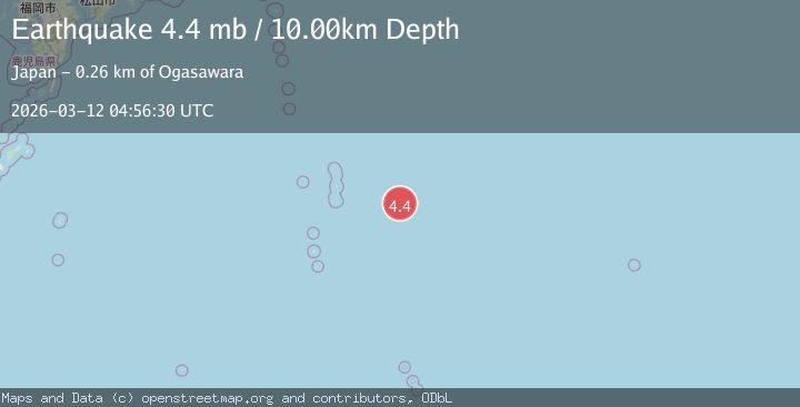 Map of BONIN ISLANDS, JAPAN REGION