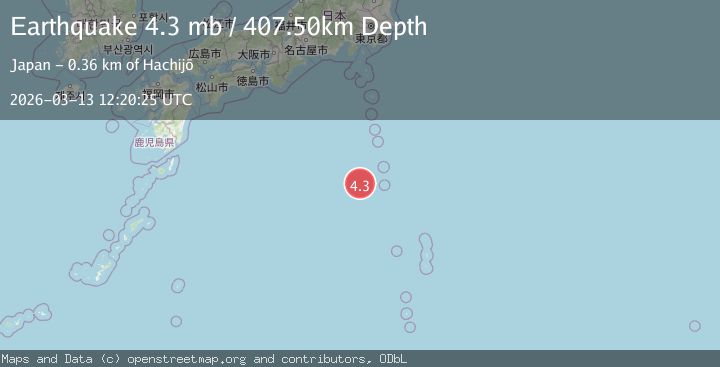 Map of IZU ISLANDS, JAPAN REGION