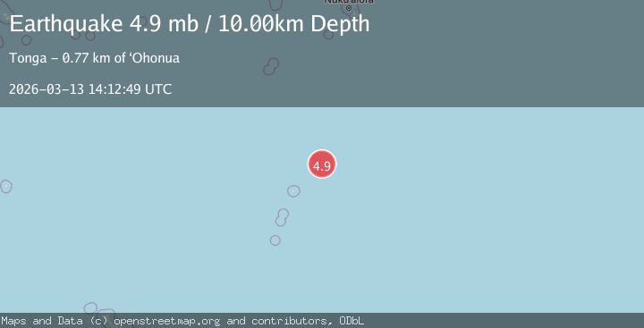 Map of KERMADEC ISLANDS REGION