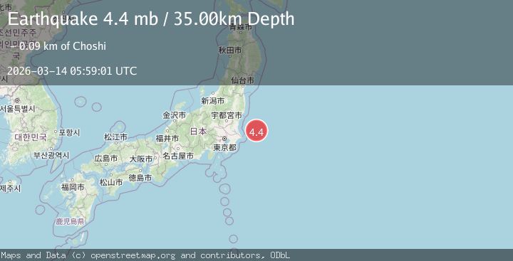 Map of NEAR EAST COAST OF HONSHU, JAPAN