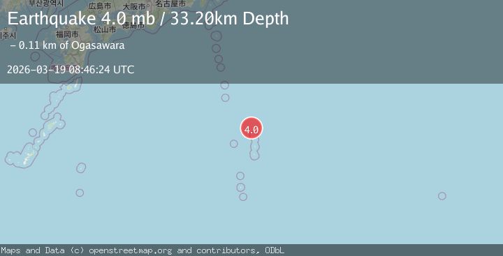 Map of BONIN ISLANDS, JAPAN REGION