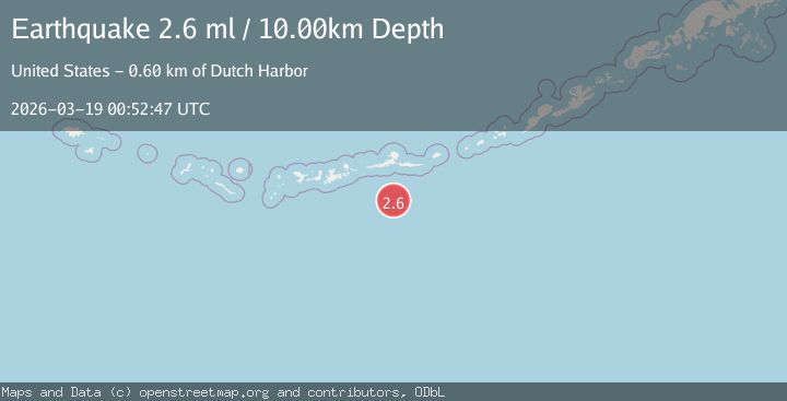Map of ANDREANOF ISLANDS, ALEUTIAN IS.
