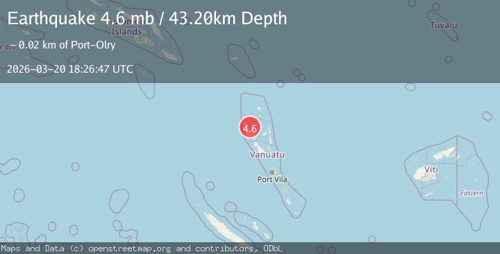 Map of VANUATU