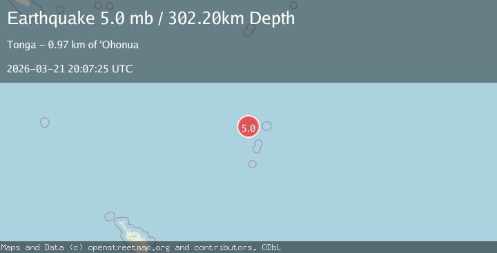 Map of KERMADEC ISLANDS REGION