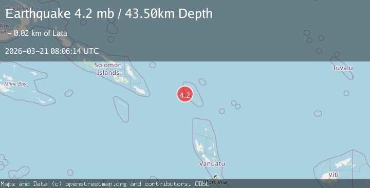 Map of SANTA CRUZ ISLANDS