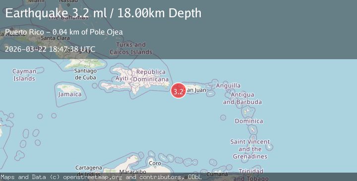 Map of MONA PASSAGE, PUERTO RICO