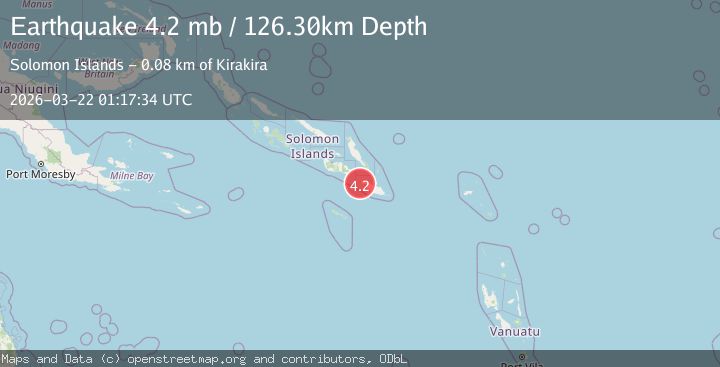 Map of SOLOMON ISLANDS