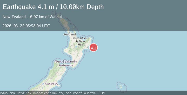 Map of OFF E. COAST OF N. ISLAND, N.Z.