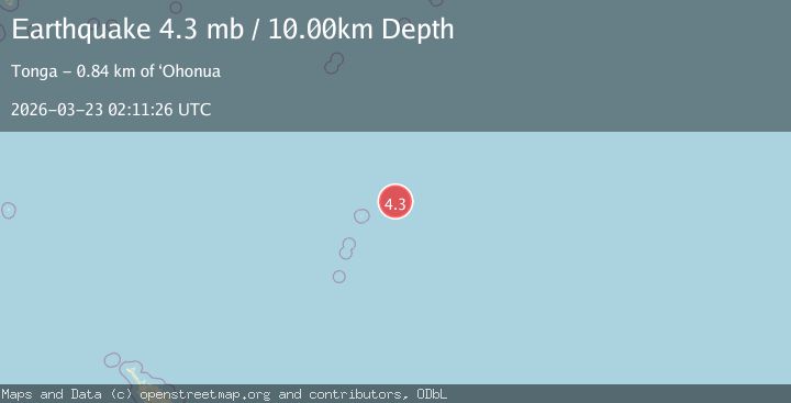 Map of KERMADEC ISLANDS REGION