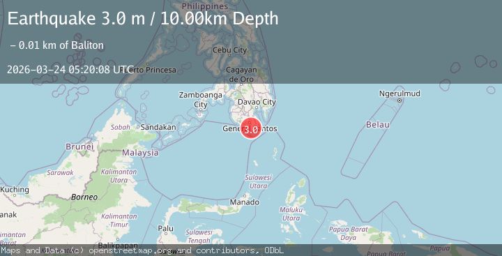 Map of MINDANAO, PHILIPPINES