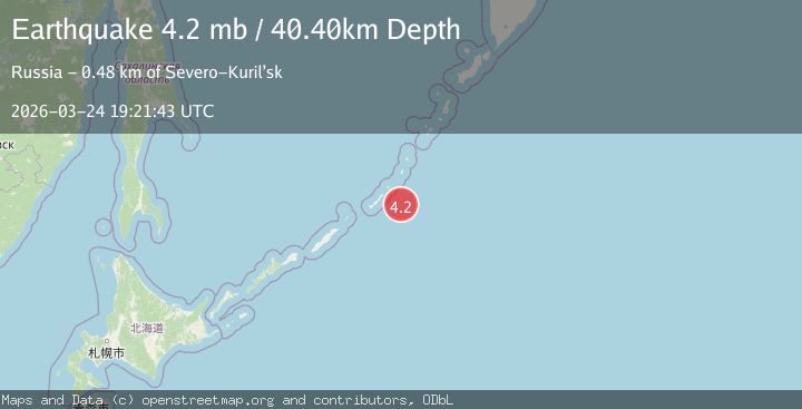 Map of KURIL ISLANDS