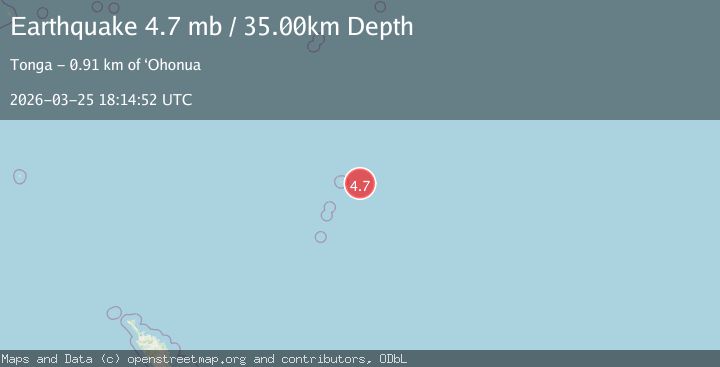 Map of KERMADEC ISLANDS, NEW ZEALAND