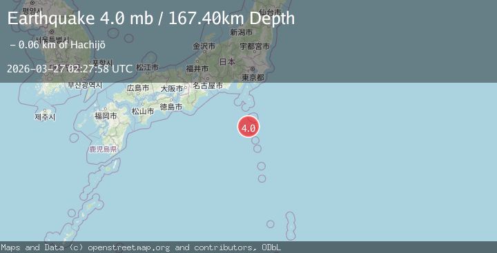 Map of IZU ISLANDS, JAPAN REGION