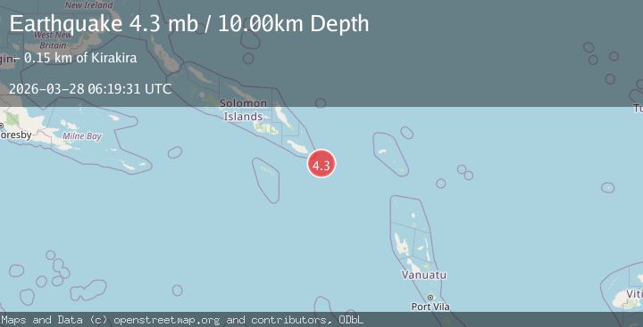 Map of SOLOMON ISLANDS