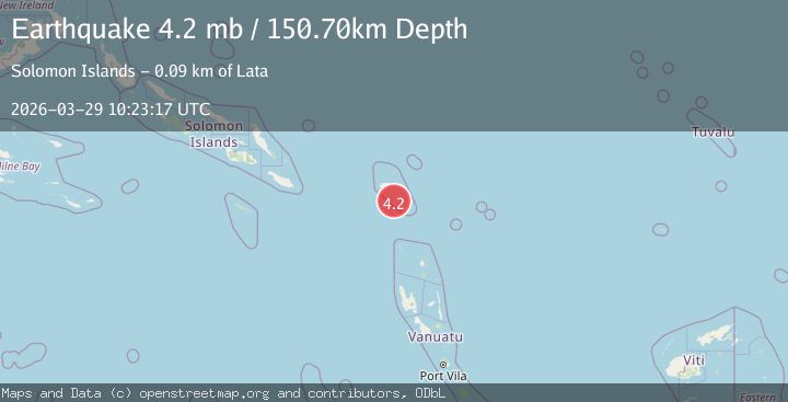 Map of SANTA CRUZ ISLANDS