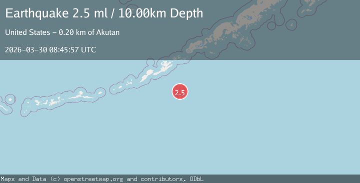Map of SOUTH OF ALEUTIAN ISLANDS