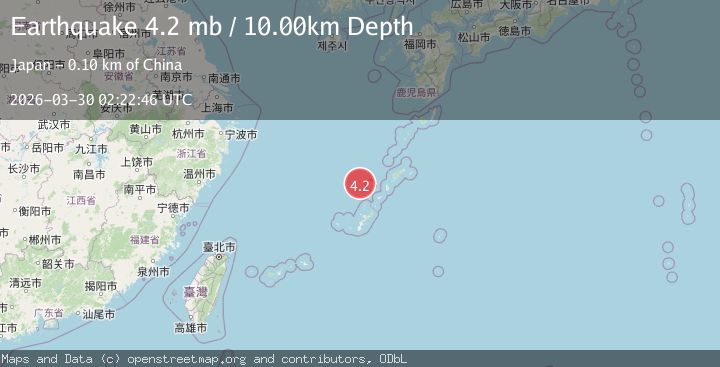 Map of RYUKYU ISLANDS, JAPAN