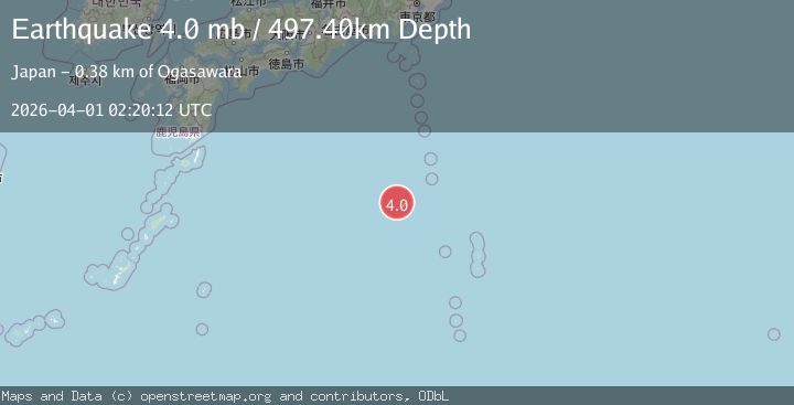 Map of BONIN ISLANDS, JAPAN REGION