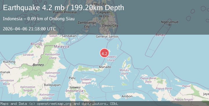 Map of CELEBES SEA