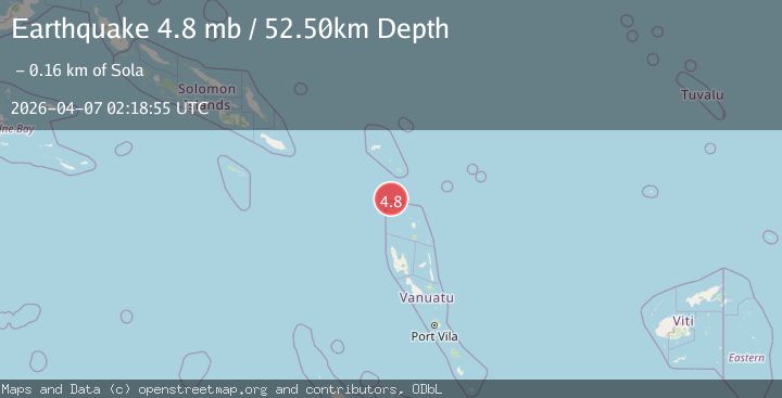 Map of SANTA CRUZ ISLANDS