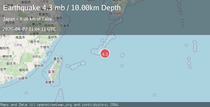 Map of RYUKYU ISLANDS, JAPAN