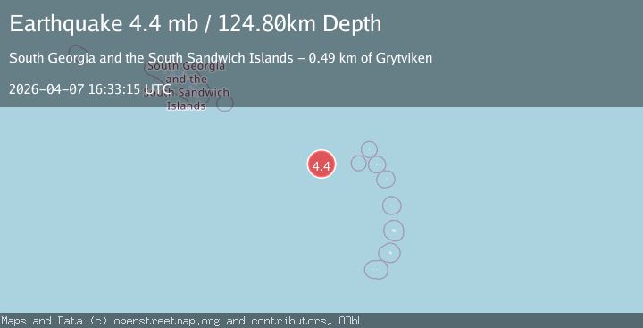 Map of SOUTH SANDWICH ISLANDS REGION