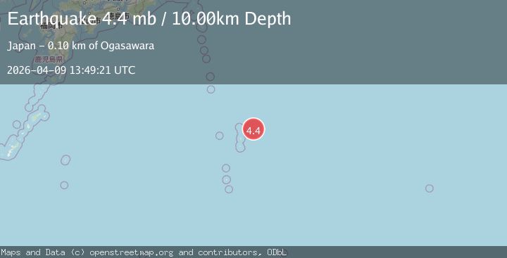Map of BONIN ISLANDS, JAPAN REGION