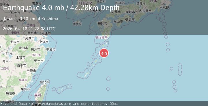 Map of RYUKYU ISLANDS, JAPAN
