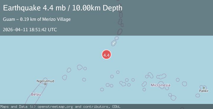 Map of SOUTH OF MARIANA ISLANDS