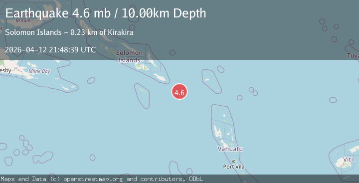 Map of SOLOMON ISLANDS