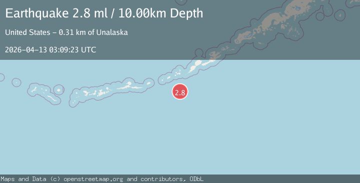 Map of FOX ISLANDS, ALEUTIAN ISLANDS