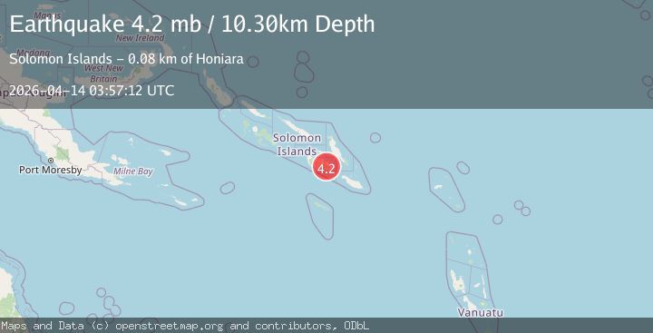 Map of SOLOMON ISLANDS