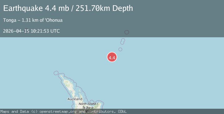 Map of SOUTH OF KERMADEC ISLANDS