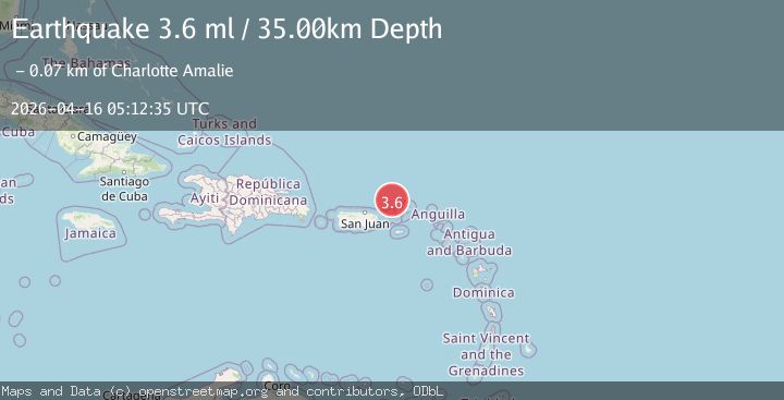 Map of VIRGIN ISLANDS REGION