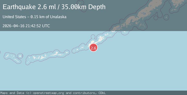 Map of FOX ISLANDS, ALEUTIAN ISLANDS