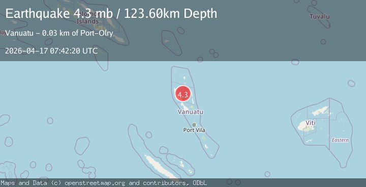 Map of VANUATU