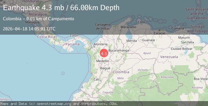 Map of NORTHERN COLOMBIA