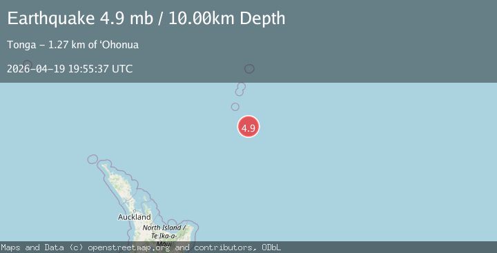 Map of SOUTH OF KERMADEC ISLANDS