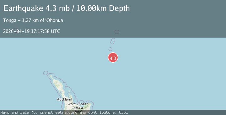 Map of SOUTH OF KERMADEC ISLANDS