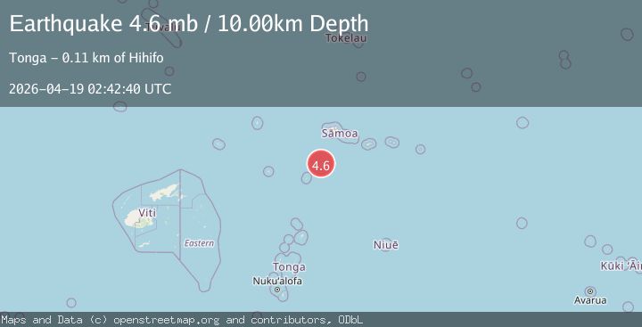 Map of TONGA