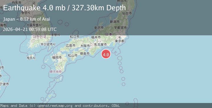 Map of NEAR S. COAST OF HONSHU, JAPAN