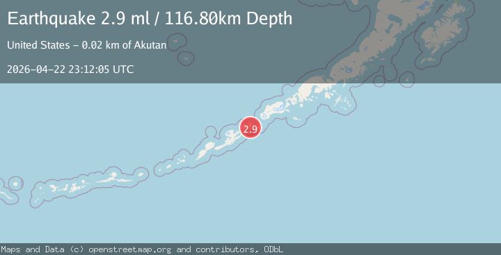 Map of FOX ISLANDS, ALEUTIAN ISLANDS