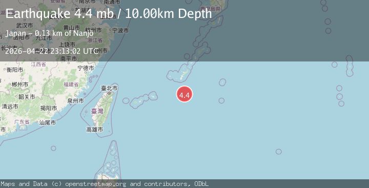 Map of SOUTHEAST OF RYUKYU ISLANDS
