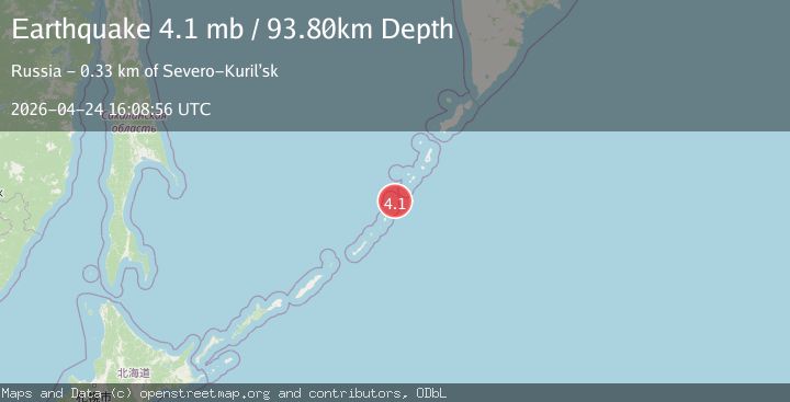 Map of KURIL ISLANDS