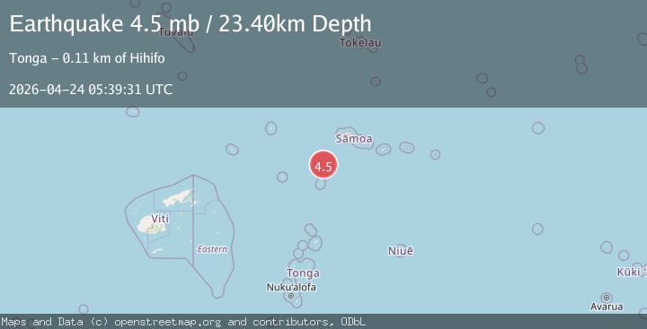 Map of TONGA